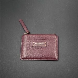 2.8.26 Kate Spade Burgundy Leather Card Holder